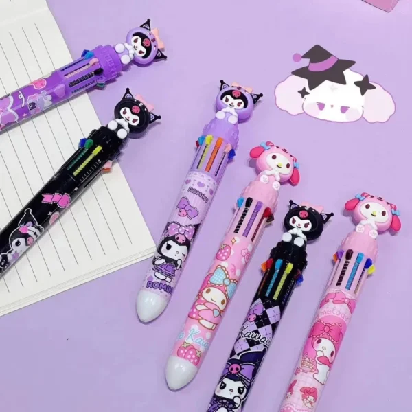 Lapiceras Multicolor Kuromi